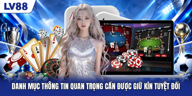 Danh mục thông tin quan trọng cần được giữ kín tuyệt đối Danh mục thông tin quan trọng cần được giữ kín tuyệt đối